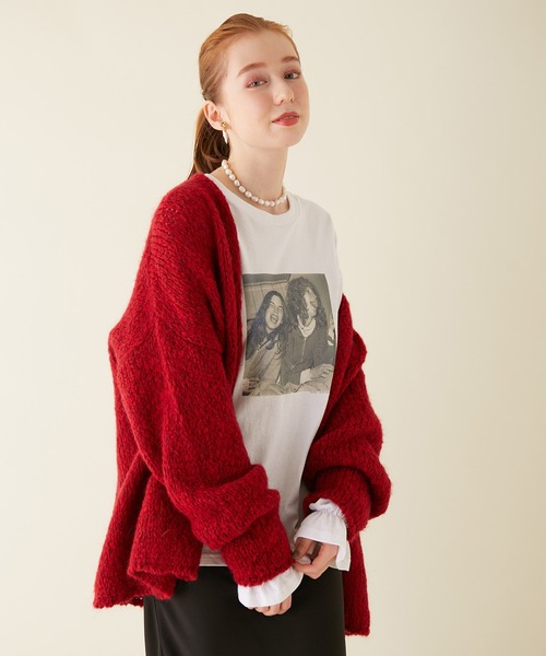 TRICOTS JEAN MARC（トリコットジーンマルク）の「【TRICOTS JEAN MARC for MADEMOISELLE】カシュクールカーディガン（カーディガン/ボレロ・レディース・キナリ/ベージュ/ライトグリーン/レッド・FREE）」の10枚目の写真