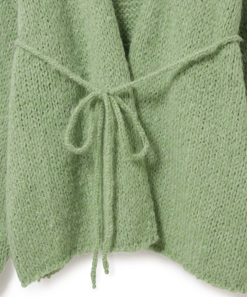 TRICOTS JEAN MARC（トリコットジーンマルク）の「【TRICOTS JEAN MARC for MADEMOISELLE】カシュクールカーディガン（カーディガン/ボレロ・レディース・キナリ/ベージュ/ライトグリーン/レッド・FREE）」の6枚目の写真