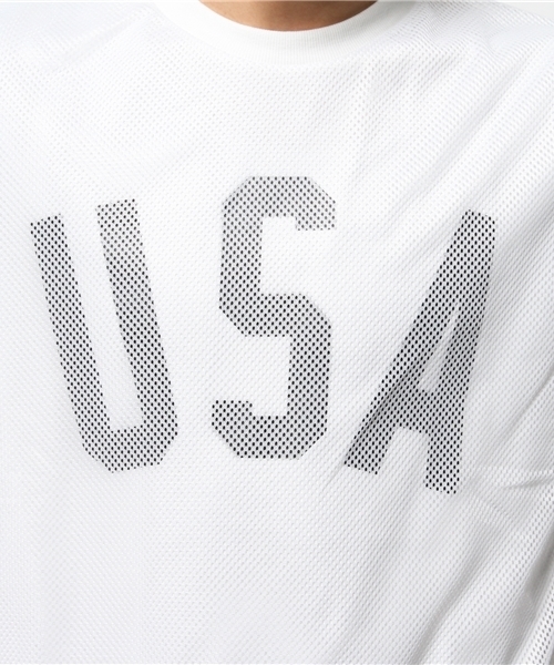 WEGO（ウィゴー）の「WEGO/メッシュレイヤードスウェット（スウェット・メンズ・ホワイト/ネイビー・LARGE/MEDIUM）」の11枚目の写真