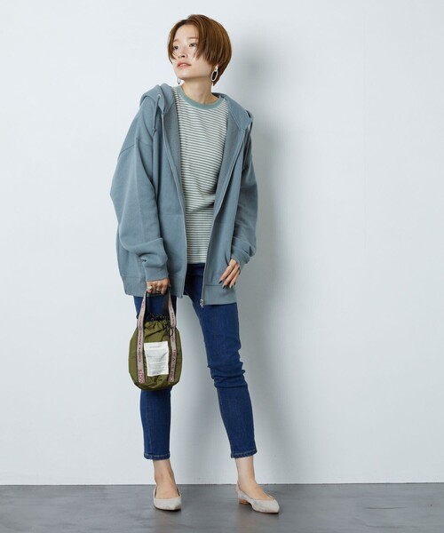 ▽【WEB限定】OE裏起毛ジップパーカー