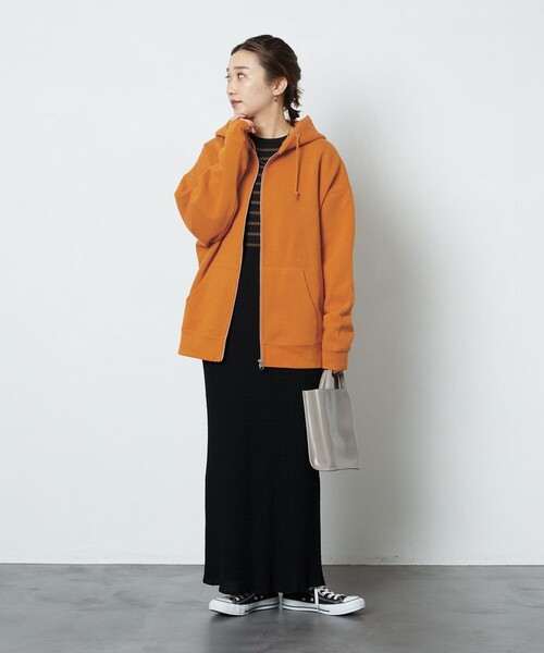▽【WEB限定】OE裏起毛ジップパーカー