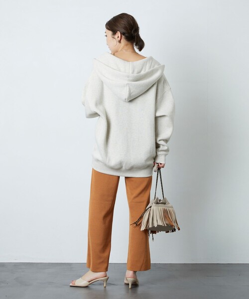 ▽【WEB限定】OE裏起毛ジップパーカー