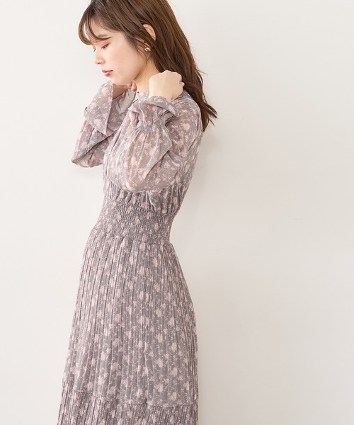 natural couture（ナチュラルクチュール）の「ランダムプリーツプチハイティアードワンピース（ワンピース・レディース・スミクロ/グリーン/ピンク/その他1/その他2/その他3・FREE）」の20枚目の写真