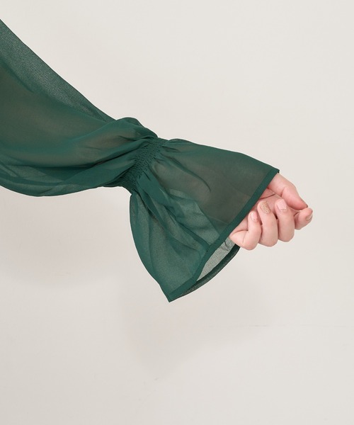 natural couture（ナチュラルクチュール）の「ランダムプリーツプチハイティアードワンピース（ワンピース・レディース・スミクロ/グリーン/ピンク/その他1/その他2/その他3・FREE）」の16枚目の写真