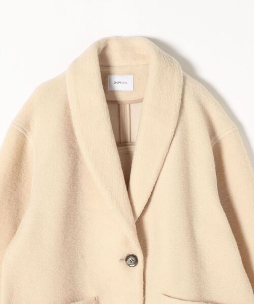 SHIPS any（シップス エニィ）の「SHIPS any: チェック ショート コート ジャケット◇（その他アウター・レディース・ベージュ/ピンク・ONE SIZE）」の11枚目の写真