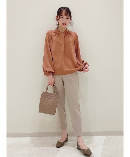 DRESKIP(ドレスキップ)の「◆パール調釦お袖ボリュームブラウス(シャツ/ブラウス・レディース・ダークオレンジ/ブラック系/ベージュ系その他7/ホワイト系3/ブラック・02/04/03)」の13枚目の写真