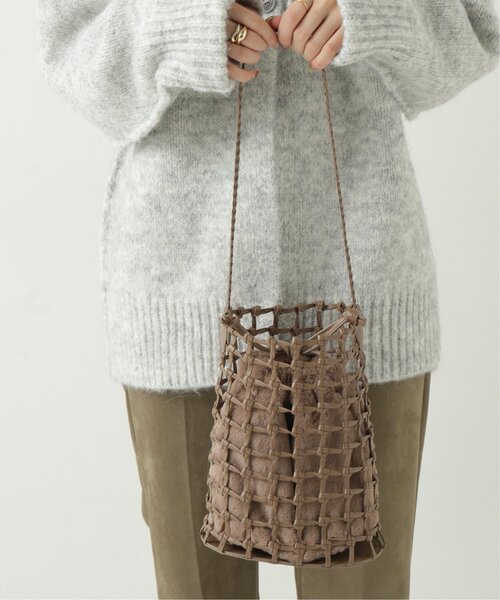 RAY CASSIN（レイカズン）の「ファー巾着×フィッシュネットトート（ショルダーバッグ・レディース・ベージュ/イエロー/キナリ・FREE）」の22枚目の写真