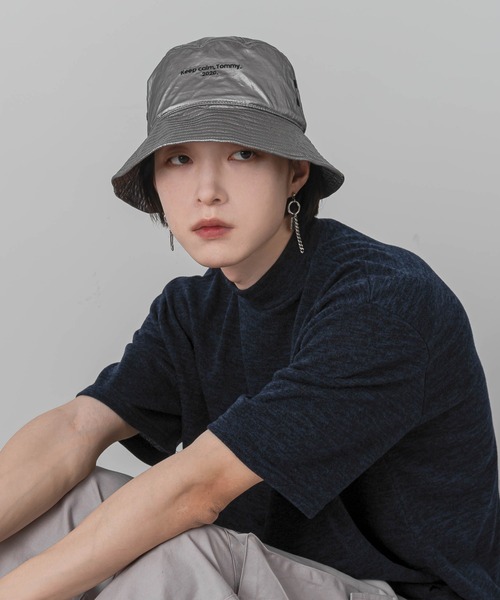 FOLLOWIN（フォロウィン）の「メタルライクバケットハット（ハット・レディース・ブラック/グレー/カーキ/シルバー・ONE SIZE）」の14枚目の写真