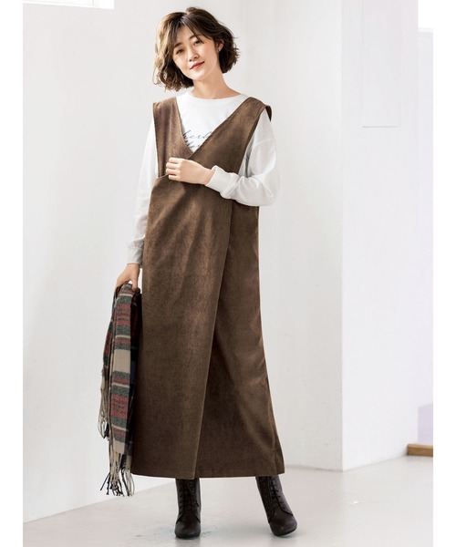 GeeRA(ジーラ)の「2WAYコーデュロイジャンパースカート(ジャンパースカート・レディース・ブラック/ブラウン・MEDIUM/X-LARGE/LARGE/XX-LARGE)」の9枚目の写真