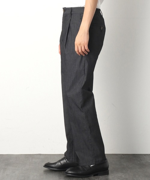 COMME　CA COMMUNE（コムサコミューン）の「デニムライク イージーパンツ（スラックス・メンズ・ブラック・SMALL/MEDIUM/LARGE）」の4枚目の写真