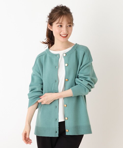 DRESKIP（ドレスキップ）の「◆毛玉になりにくい前後2WAYクルーニット（ニット/セーター・レディース・ブラック/ライトグリーン/ライトベージュ/ブラウン系その他2/パープル系/ピンク系・03/02/04）」の5枚目の写真