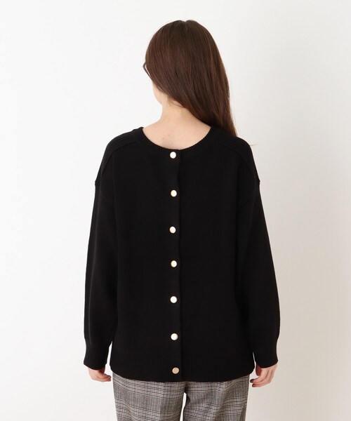 DRESKIP（ドレスキップ）の「◆毛玉になりにくい前後2WAYクルーニット（ニット/セーター・レディース・ブラック/ライトグリーン/ライトベージュ/ブラウン系その他2/パープル系/ピンク系・03/02/04）」の11枚目の写真