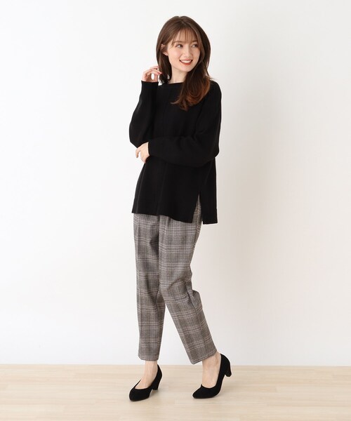 DRESKIP（ドレスキップ）の「◆毛玉になりにくい前後2WAYクルーニット（ニット/セーター・レディース・ブラック/ライトグリーン/ライトベージュ/ブラウン系その他2/パープル系/ピンク系・03/02/04）」の17枚目の写真