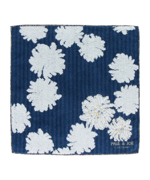 PAUL&JOE（ポールアンドジョー）の「抗菌ハンカチ/S/クリザンテーム/ポール＆ジョー（ハンカチ/ハンドタオル・レディース・ブルー/ピンク/ネイビー・FREE）」の5枚目の写真