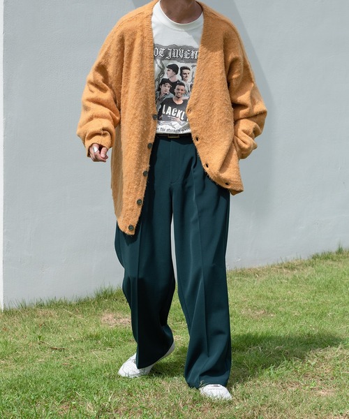 Perushu(ペルーシュ)の「ヴィンテージロックプリントロンT(Tシャツ/カットソー・メンズ・ホワイト/ブラック/パープル/グリーン・MEDIUM/LARGE)」の15枚目の写真