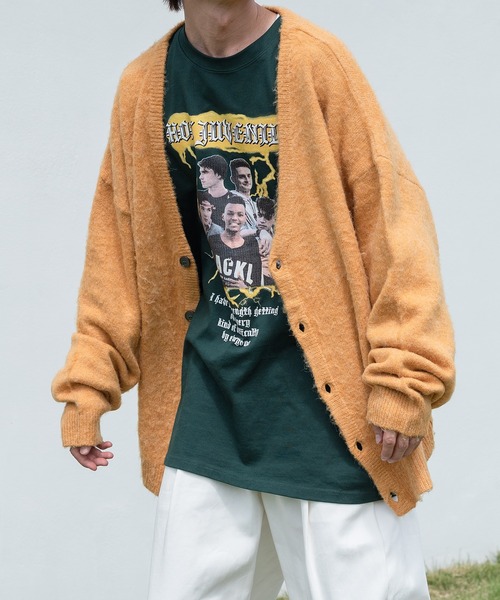 Perushu(ペルーシュ)の「ヴィンテージロックプリントロンT(Tシャツ/カットソー・メンズ・ホワイト/ブラック/パープル/グリーン・MEDIUM/LARGE)」の18枚目の写真