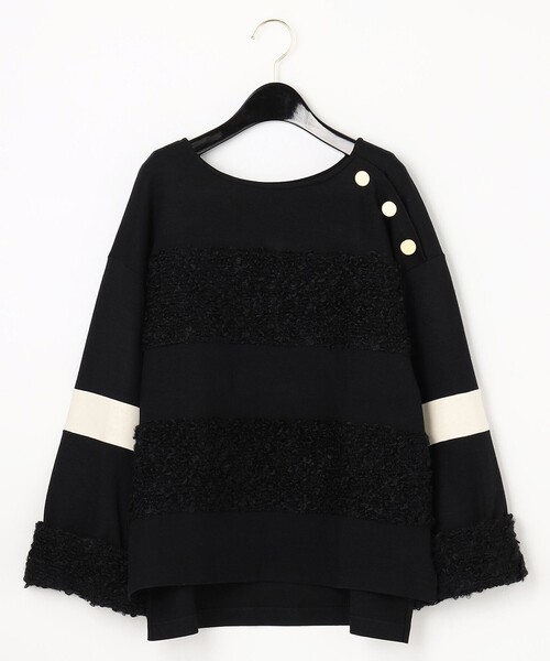 GRACE CLASS（グレースクラス）の「モヘヤループツイードトップ（Tシャツ/カットソー・レディース・ブラック/ピンク・36）」の20枚目の写真
