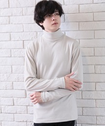 Beno | タートルネック マイクロスムース ロングスリーブ カットソー(Tシャツ/カットソー)