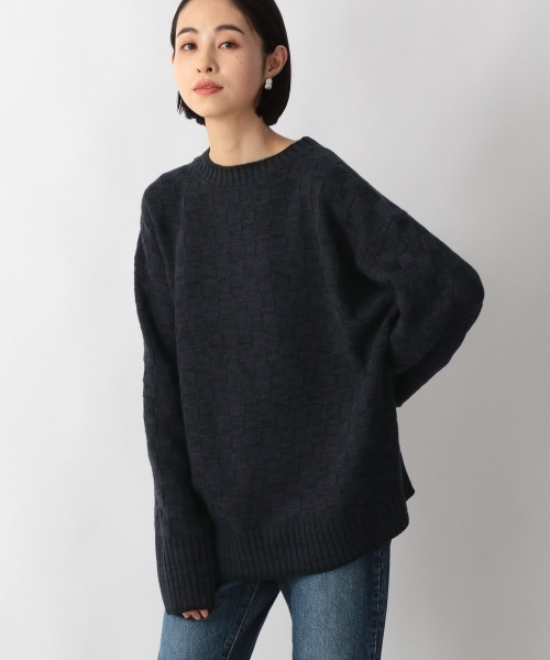 LOWRYS FARM(ローリーズファーム)の「3.5GコウシミックスPOLS 215156(ニット/セーター・レディース・ブラック/ブルー/イエロー・FREE)」の3枚目の写真