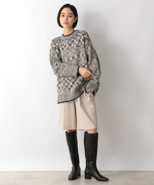 LOWRYS FARM(ローリーズファーム)の「3.5GコウシミックスPOLS 215156(ニット/セーター・レディース・ブラック/ブルー/イエロー・FREE)」の6枚目の写真