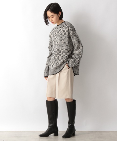 LOWRYS FARM(ローリーズファーム)の「3.5GコウシミックスPOLS 215156(ニット/セーター・レディース・ブラック/ブルー/イエロー・FREE)」の7枚目の写真