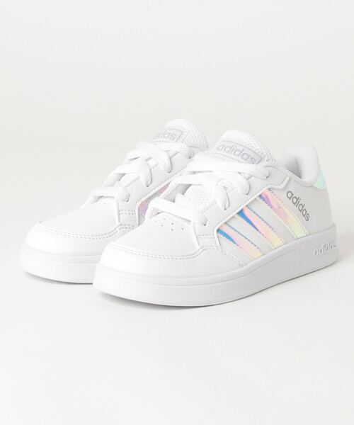 adidas（アディダス）の「ブレイクネット [Breaknet] アディダス（キッズ/子供用）（スニーカー・キッズ・ホワイト×ブルー・23.0cm/22.5cm/23.5cm/24.0cm/17.0cm/22.0cm/18cm/25.0cm/24.5cm/21.0cm/19.0cm/20.0cm）」の8枚目の写真