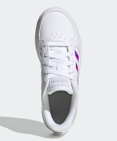 adidas（アディダス）の「ブレイクネット [Breaknet] アディダス（キッズ/子供用）（スニーカー・キッズ・ホワイト×ブルー・23.0cm/22.5cm/23.5cm/24.0cm/17.0cm/22.0cm/18cm/25.0cm/24.5cm/21.0cm/19.0cm/20.0cm）」の5枚目の写真