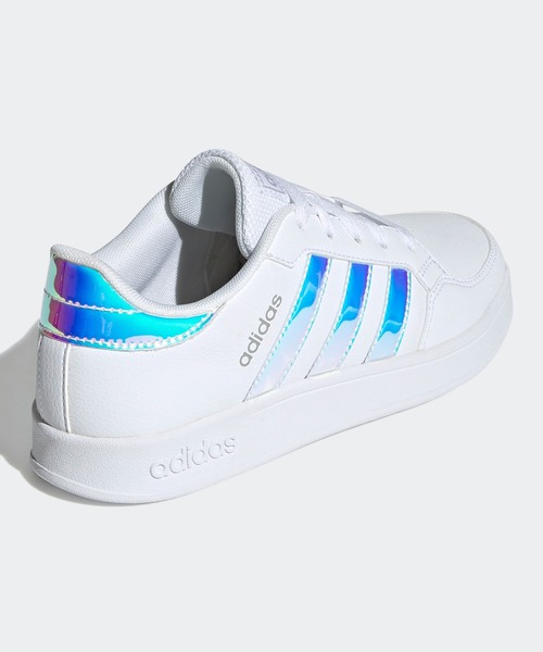 adidas（アディダス）の「ブレイクネット [Breaknet] アディダス（キッズ/子供用）（スニーカー・キッズ・ホワイト×ブルー・23.0cm/22.5cm/23.5cm/24.0cm/17.0cm/22.0cm/18cm/25.0cm/24.5cm/21.0cm/19.0cm/20.0cm）」の2枚目の写真