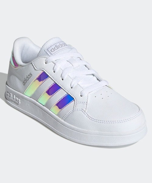 adidas（アディダス）の「ブレイクネット [Breaknet] アディダス（キッズ/子供用）（スニーカー・キッズ・ホワイト×ブルー・23.0cm/22.5cm/23.5cm/24.0cm/17.0cm/22.0cm/18cm/25.0cm/24.5cm/21.0cm/19.0cm/20.0cm）」の6枚目の写真