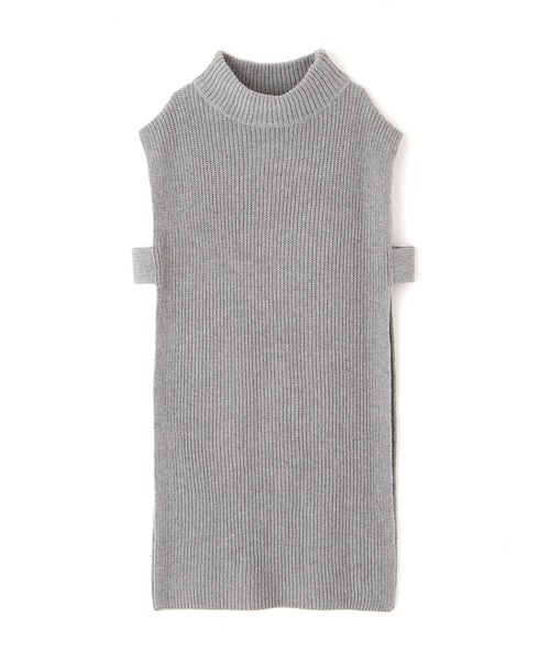 NATURAL BEAUTY BASIC（ナチュラルビューティーベーシック）の「ＢＲｉＣＯ畦チュニックベスト（ベスト・レディース・グレー/ベージュ/ブルー・MEDIUM）」の8枚目の写真