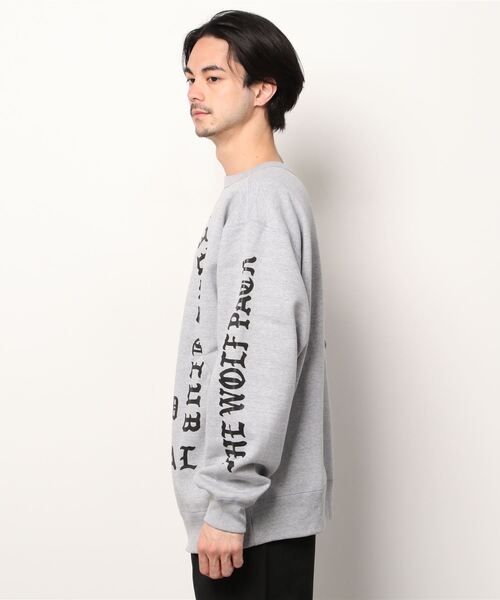 WP（ダブリューピー）の「WP / ダブリューピー：DEEP AND HYBRID CREWNECK SWEAT：WP06-T117[WAX]（スウェット・メンズ・ブラック×ホワイト/グレー系・XL/XXL）」の4枚目の写真
