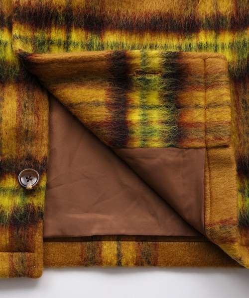 X-girl（エックスガール）の「SHAGGY BIG SHIRT（その他アウター・レディース・ライトパープル/イエロー・S/M）」の15枚目の写真