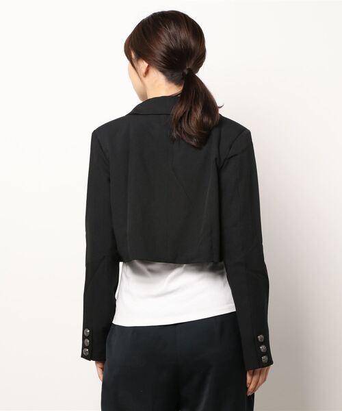 ANDGEEBEE(アンジービー)の「ダブルボタンジャケット(テーラードジャケット・レディース・ブラック/チェック・MEDIUM)」の20枚目の写真