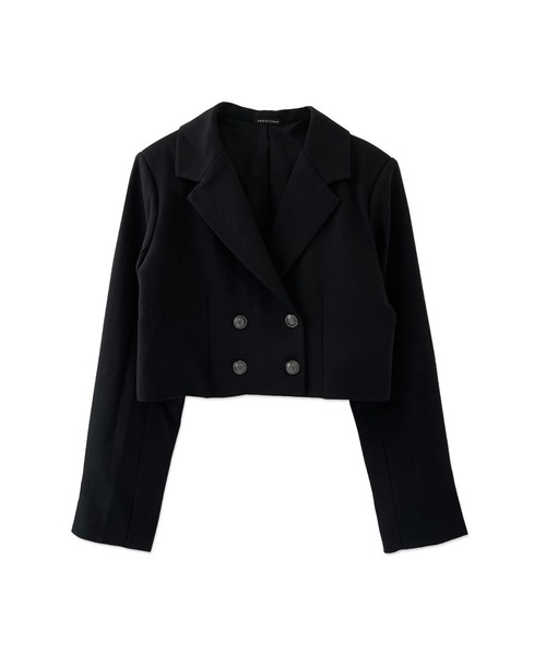 ANDGEEBEE(アンジービー)の「ダブルボタンジャケット(テーラードジャケット・レディース・ブラック/チェック・MEDIUM)」の22枚目の写真