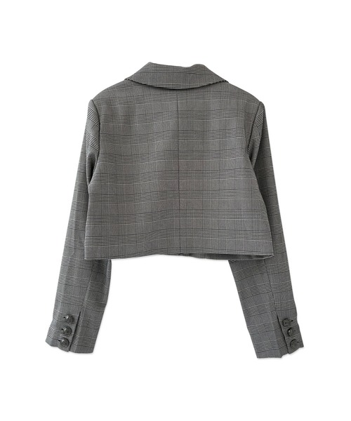 ANDGEEBEE(アンジービー)の「ダブルボタンジャケット(テーラードジャケット・レディース・ブラック/チェック・MEDIUM)」の21枚目の写真