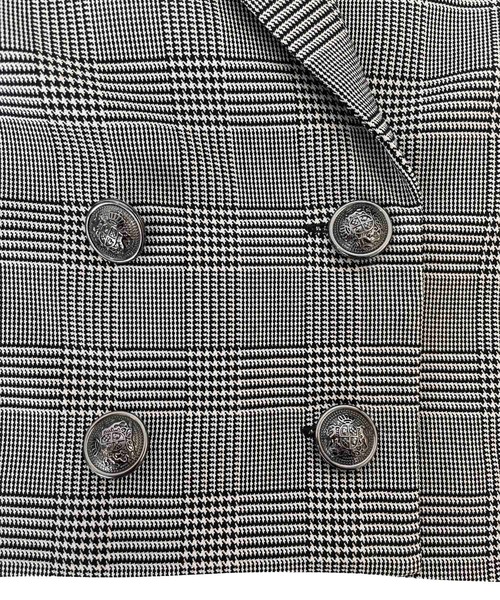 ANDGEEBEE(アンジービー)の「ダブルボタンジャケット(テーラードジャケット・レディース・ブラック/チェック・MEDIUM)」の5枚目の写真