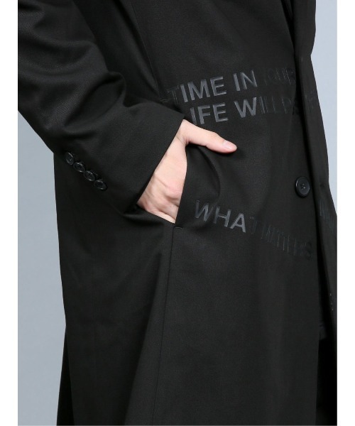 SHELLAC(シェラック)の「シェラック/SHELLAC プリントロングジャケット(テーラードジャケット・メンズ・ブラック・MEDIUM/LARGE)」の7枚目の写真