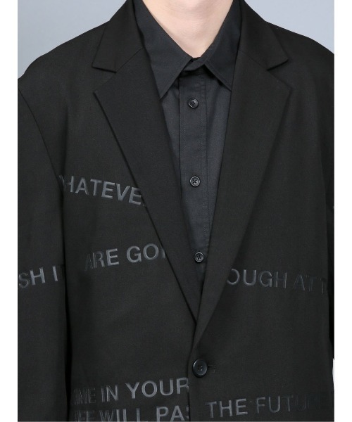 SHELLAC(シェラック)の「シェラック/SHELLAC プリントロングジャケット(テーラードジャケット・メンズ・ブラック・MEDIUM/LARGE)」の8枚目の写真