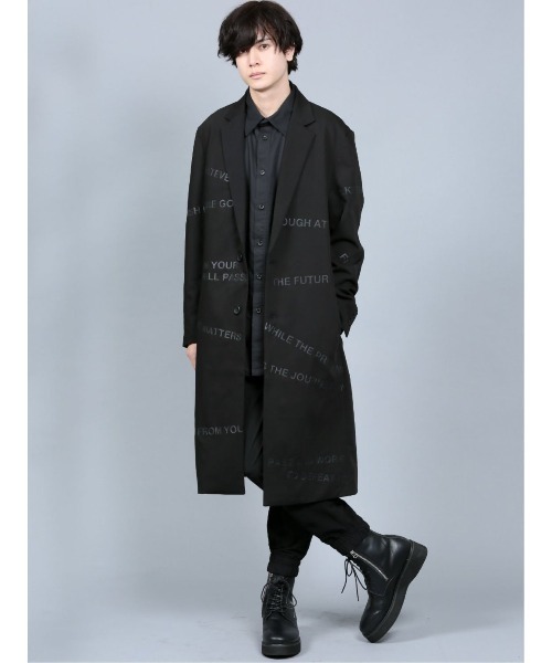 SHELLAC(シェラック)の「シェラック/SHELLAC プリントロングジャケット(テーラードジャケット・メンズ・ブラック・MEDIUM/LARGE)」の12枚目の写真