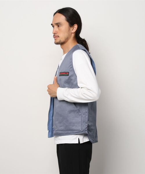 FULL-BK(フルビーケー)の「REVERSIBLE VEST(ベスト・メンズ・ライトブルー/ブラック・MEDIUM/LARGE/X-LARGE)」の4枚目の写真