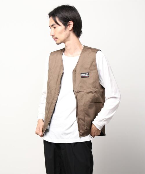FULL-BK(フルビーケー)の「REVERSIBLE VEST(ベスト・メンズ・ライトブルー/ブラック・MEDIUM/LARGE/X-LARGE)」の6枚目の写真