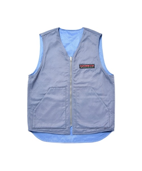 FULL-BK(フルビーケー)の「REVERSIBLE VEST(ベスト・メンズ・ライトブルー/ブラック・MEDIUM/LARGE/X-LARGE)」の2枚目の写真