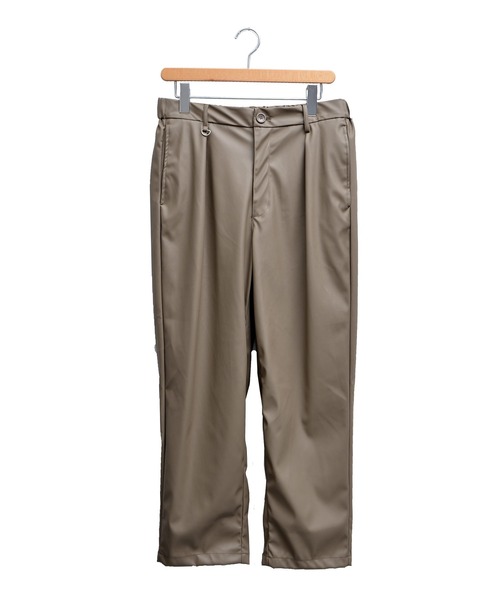 MinoriTY(マイノリティ)の「【MinoriTY】シンセティックレザーCPOワイドパンツ テーパードパンツ スラックス メンズ 無地(スラックス・メンズ・杢グレー/ブラック・L/M)」の12枚目の写真