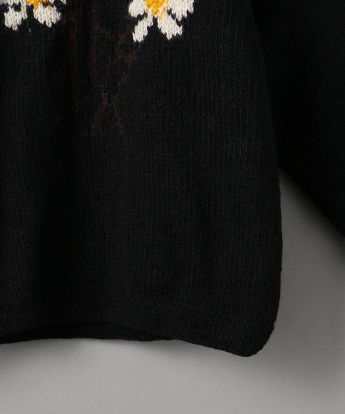 niche.(ニッチ)の「<Niche. (ニッチ) > R/N KNIT 5 FLOWERS/ニット(ニット/セーター・メンズ・ブラック・FREE)」の5枚目の写真