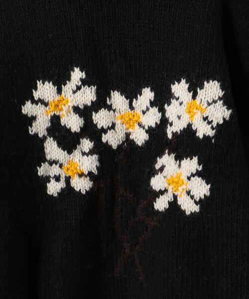 niche.(ニッチ)の「<Niche. (ニッチ) > R/N KNIT 5 FLOWERS/ニット(ニット/セーター・メンズ・ブラック・FREE)」の6枚目の写真