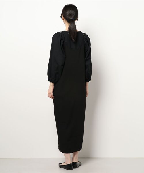 UNSPARE（アンスペア）の「■【UNSPARE/アンスペア】3Wayレイヤードワンピース/WEB・一部店舗限定（ワンピース・レディース・ブラック/ベージュ・FREE）」の4枚目の写真