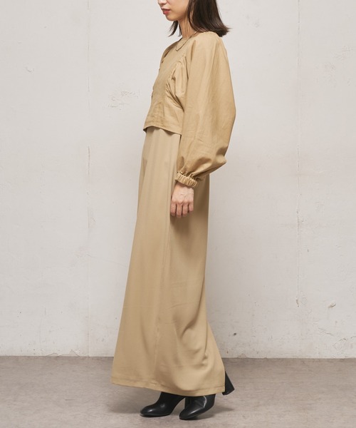 UNSPARE（アンスペア）の「■【UNSPARE/アンスペア】3Wayレイヤードワンピース/WEB・一部店舗限定（ワンピース・レディース・ブラック/ベージュ・FREE）」の17枚目の写真