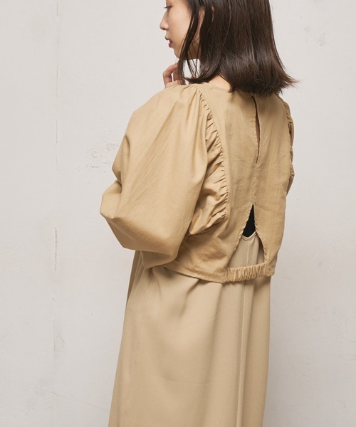 UNSPARE（アンスペア）の「■【UNSPARE/アンスペア】3Wayレイヤードワンピース/WEB・一部店舗限定（ワンピース・レディース・ブラック/ベージュ・FREE）」の12枚目の写真