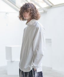 CASPER JOHN | Heavy weight mock neck loose long T-shirts/ヘビーウェイトモックネックルーズロンT(Tシャツ/カットソー)