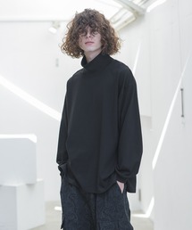 CASPER JOHN | Heavy weight mock neck loose long T-shirts/ヘビーウェイトモックネックルーズロンT(Tシャツ/カットソー)